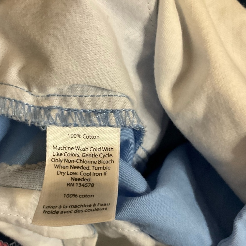 Vineyard Vines 12 Boys 100% Cotton Flat Front Shorts Light Blue - Picture 4 of 5